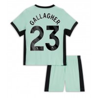 Chelsea Conor Gallagher #23 Tretí Detský futbalový dres 2023-24 Krátky Rukáv (+ trenírky)